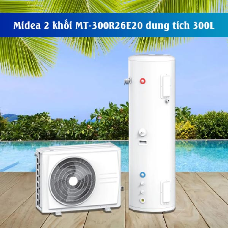 Máy Bơm Nhiệt Midea MT-300R26E20+HW-FW3 – HRT